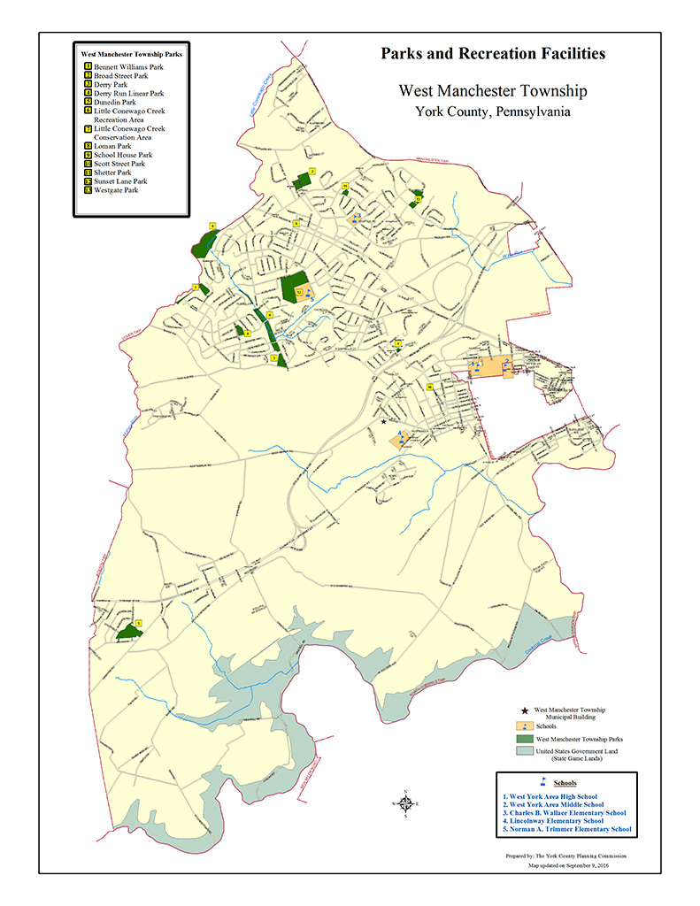 Map of Township Parks