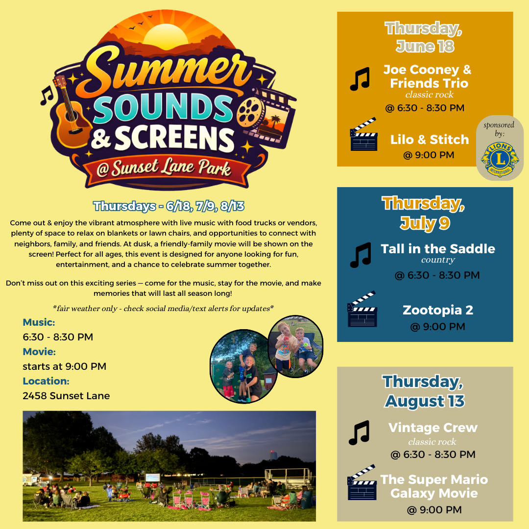 Summer Sounds & Screens - FB POST