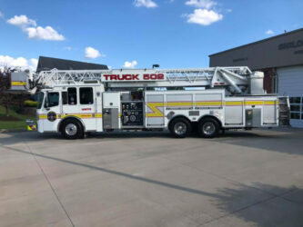 2011 Ferrara 100′ Rear Mount Aerial
 2000 GPM Pump
 300 Gallon Booster Tank